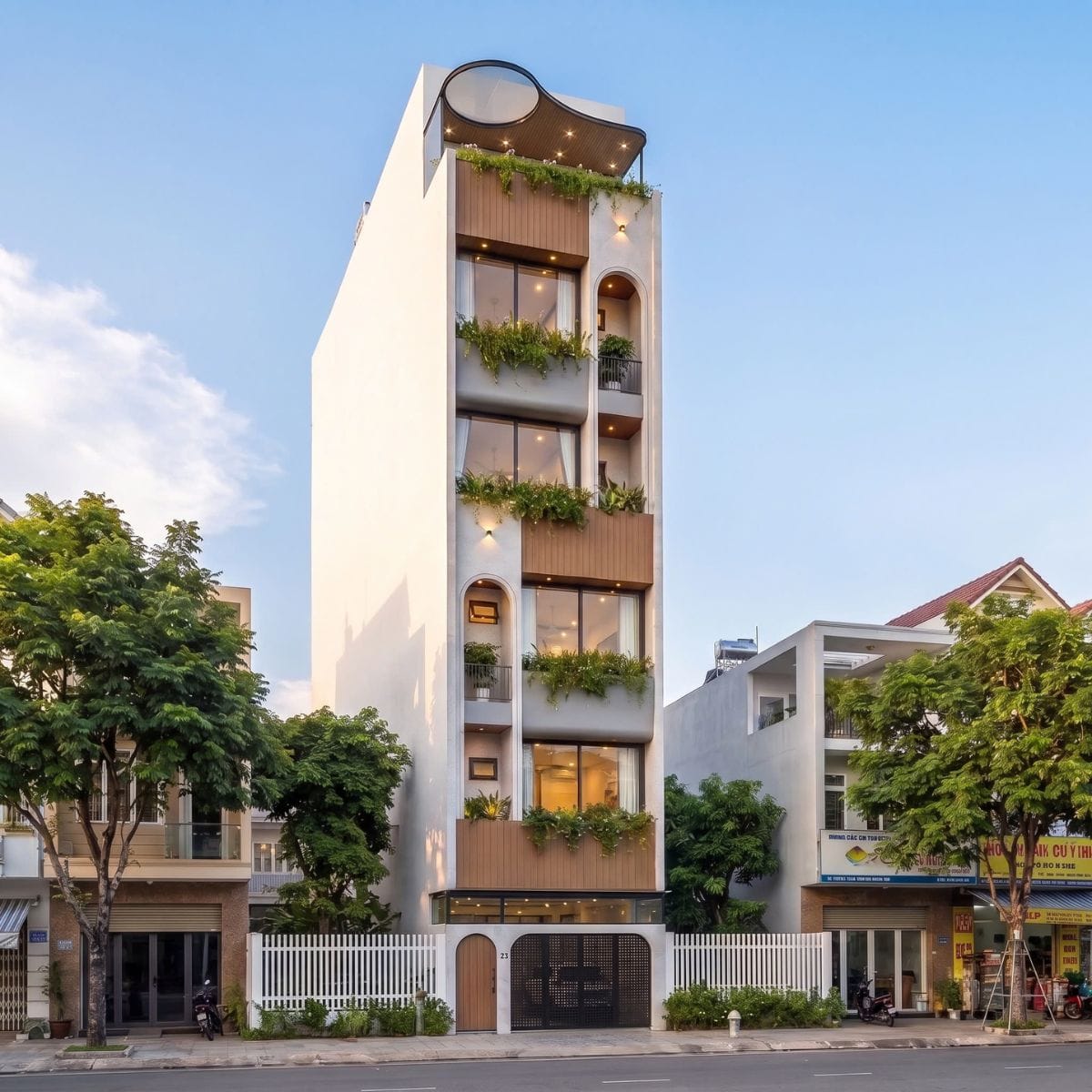 Một chốn về giữa nhịp sống hiện đại - Nhà anh Hải Thiết kế mặt tiền căn hộ anh Hải