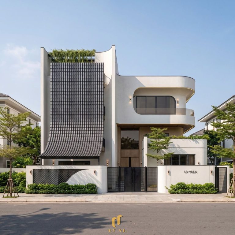Mặt tiền biệt thự anh Sang