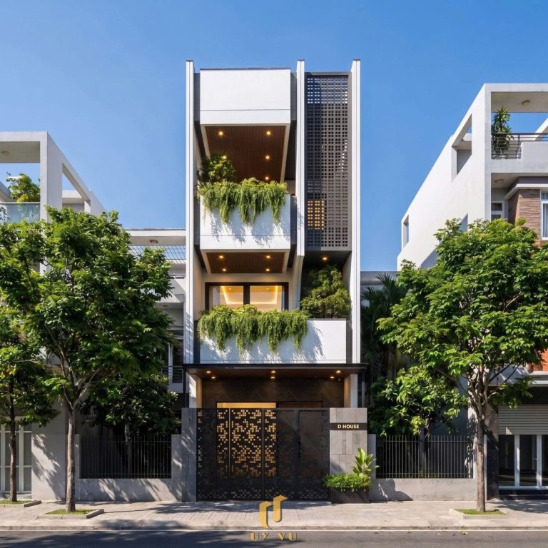 THIẾT KẾ THI CÔNG BIỆT THỰ Mặt tiền nhà anh Đăng
