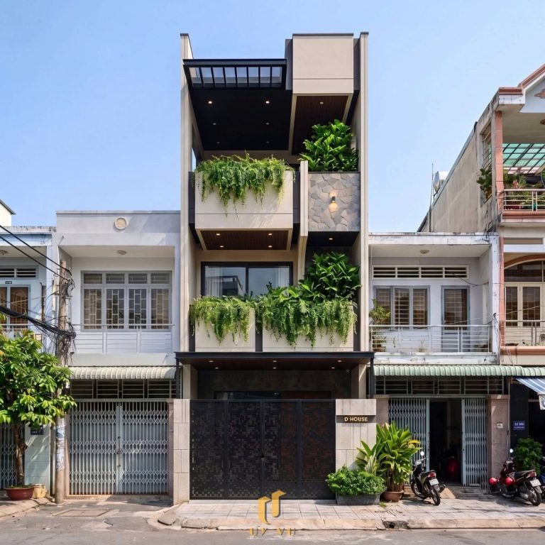 THIẾT KẾ THI CÔNG BIỆT THỰ Mặt tiền nhà anh Duy Anh