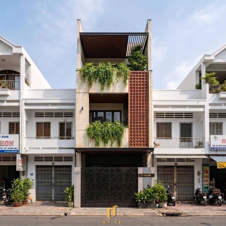 THIẾT KẾ THI CÔNG BIỆT THỰ Mặt tiền nhà chị Thảo Nguyên