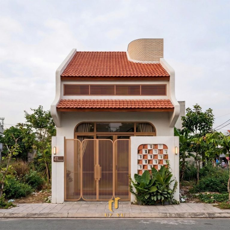 THIẾT KẾ THI CÔNG BIỆT THỰ Mặt tiền nhà chị Thu